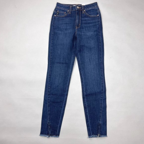 Kancan Mid‎ Rise Super Skinny Jeans Stretch Cotton Blend Pockets Women 24 NWT - Picture 1 of 12